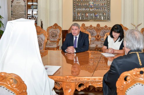 Ambasadorul Republicii Armenia, în vizită de rămas-bun la Patriarhul Bisericii Ortodoxe Române Poza 268865