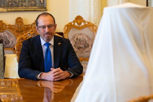 Ambasadorul Republicii Turcia la București în vizită de prezentare la Patriarhia Română Poza 269167