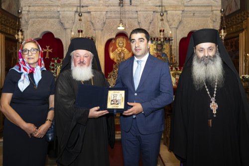 Președintele Parlamentului Georgiei în vizită la Mănăstirea Antim din București  Poza 269640