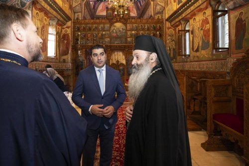 Președintele Parlamentului Georgiei în vizită la Mănăstirea Antim din București  Poza 269641