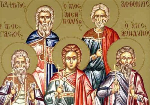 Sf. Mc. Achindin, Pigasie,  Aftonie, Elpidifor şi Anempodist Poza 156297