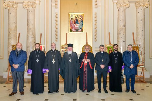 Oaspete armean catolic în vizită la Palatul Patriarhiei