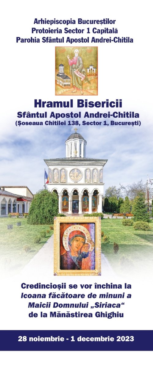 Icoana Maicii Domnului „Siriaca” la Parohia „Sfântul Andrei”-Chitila din Capitală Poza 278094
