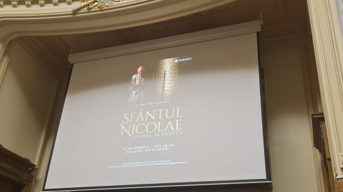 Proiecția filmului documentar „Sfântul Nicolae, chipul blândeții” la Palatul Patriarhiei  Poza 279975