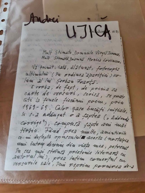 „Din aceste scrisori se va vedea importanța muncii de-o viață a Monicăi Lovinescu” Poza 283329
