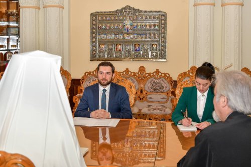 Patriarhul României l‑a primit pe noul ambasador al Republicii Armenia  Poza 286256