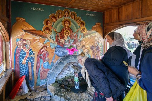 Revărsare de har tămăduitor la izvorul Mănăstirii Ghighiu Poza 294982