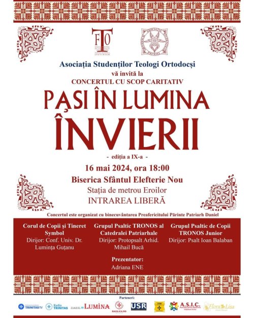 Concert pascal caritabil organizat de teologii bucureşteni Poza 295587