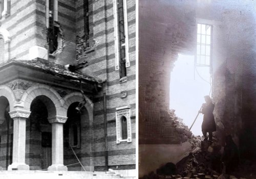 Catedrala Mitropolitană din Timișoara, bombardată de aviația hitleristă Poza 295601