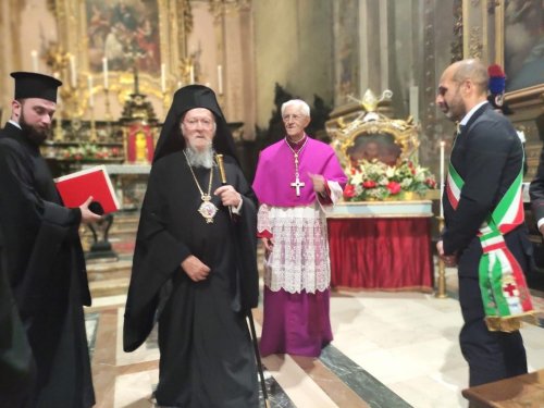 Vizită de trei zile a Patriarhului Ecumenic în Italia Poza 302158