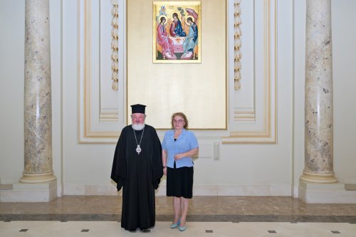 Noul ambasador al Albaniei la București, în vizită la Patriarhia Română Poza 303498