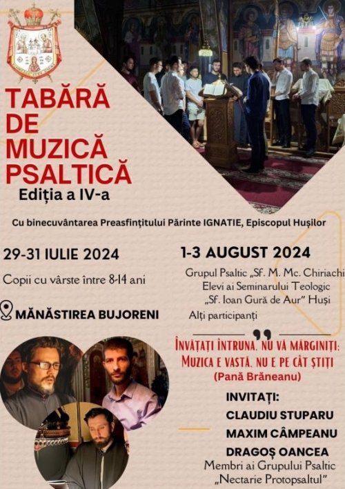 Tabără de muzică psaltică în Episcopia Hușilor Poza 303568