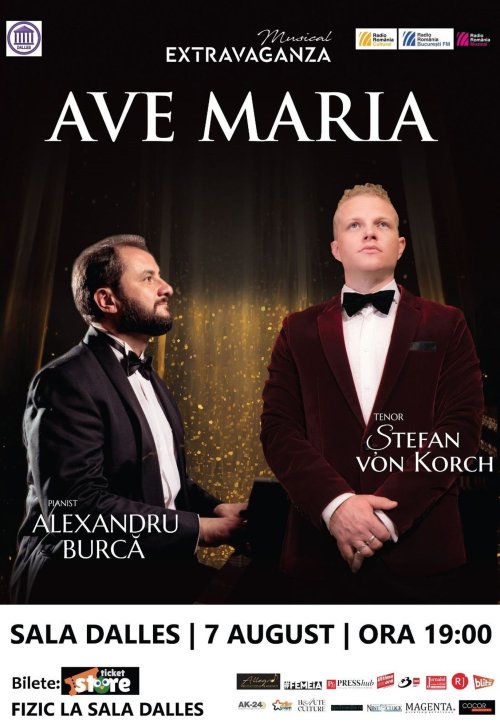 Concert „Ave Maria” cu tenorul Ştefan von Korch şi pianistul Alexandru Burcă la Sala Dalles Poza 304288