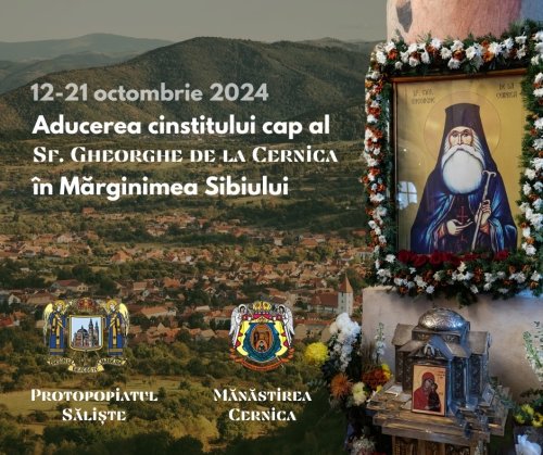 Pelerinaj cu cinstitul cap al Sfântului Gheorghe de la Cernica în Arhiepiscopia Sibiului Poza 310720