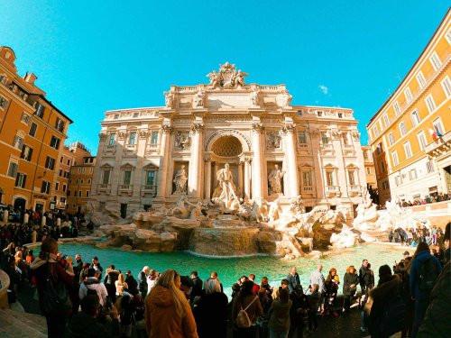 Lucrări de curățare și renovare la Fontana di Trevi Poza 314048