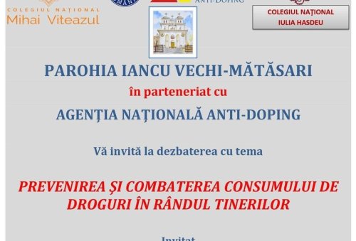 Dezbatere antidrog la Parohia Iancu Vechi-Mătăsari Poza 315629