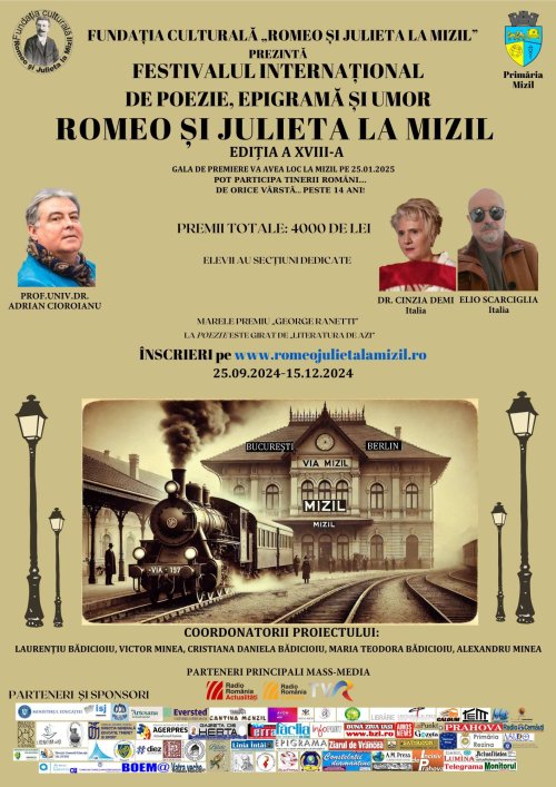 Festivalul internațional „Romeo și Julieta la Mizil” așteaptă concurenții Poza 315664