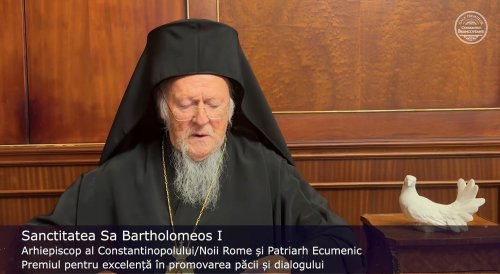 Patriarhul Ecumenic premiat în cadrul Galei „Constantin Brâncoveanu” Poza 316207