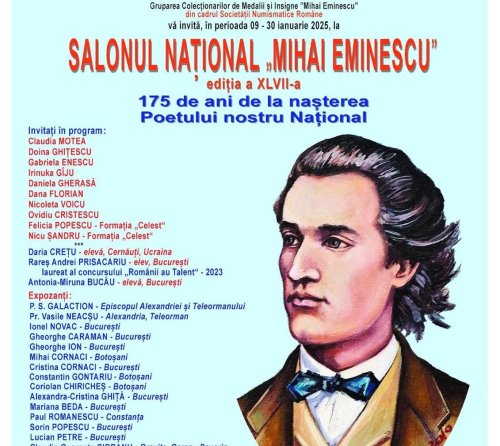 Recitaluri, numismatică și un „acatist simbolic” pentru Mihai Eminescu Poza 320778