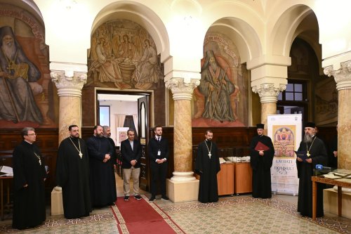 Vernisajul expoziției de partituri psaltice la Biblioteca Sfântului Sinod