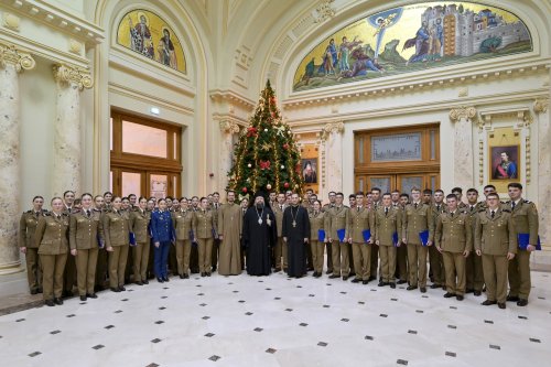 Corul Academiei Forțelor Terestre „Nicolae Bălcescu” din Sibiu la Palatul Patriarhiei