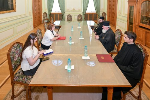 Vizită de lucru a Ambasadoarei Albaniei la Patriarhia Română