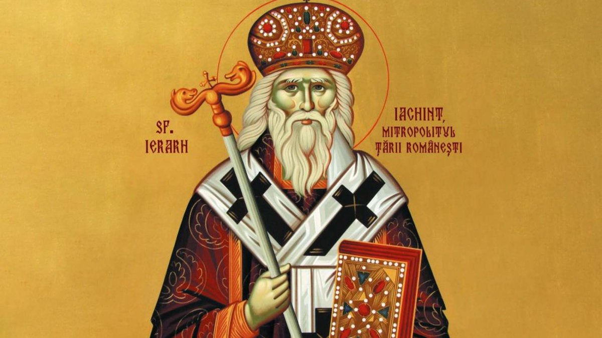 hunt Plague caption Sfântul Ierarh Iachint, primul Mitropolit al Țării Românești