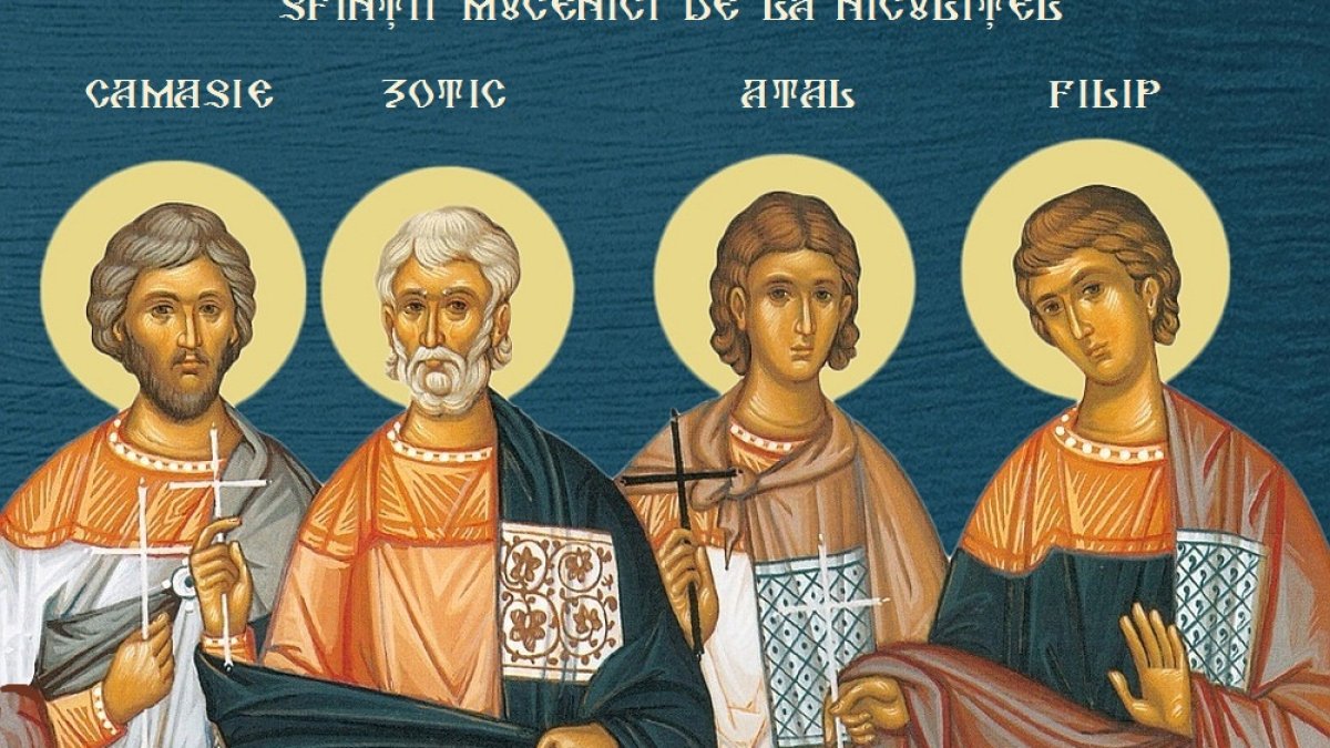 Acatistul Sfinţilor Mucenici Zotic, Atal, Camasie şi Filip de la Niculiţel (4 Iunie)