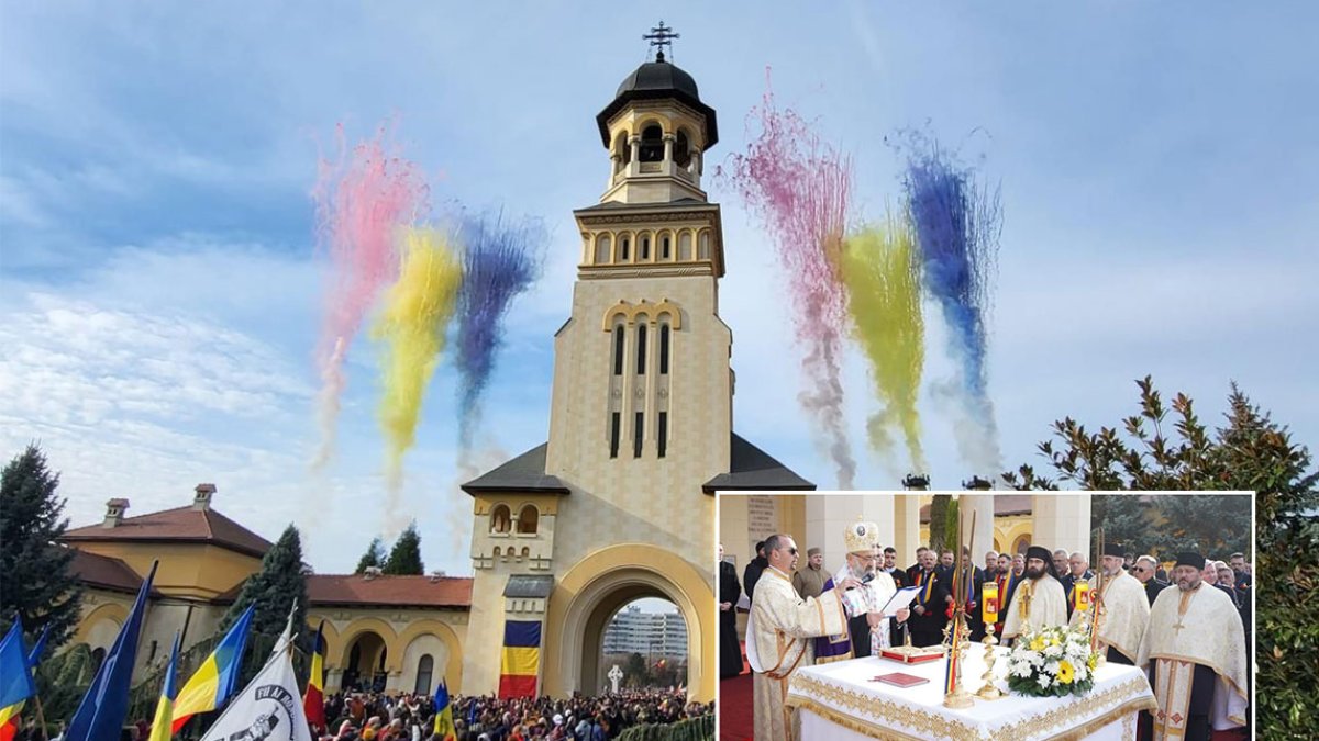 Ziua Națională a României celebrată la Catedrala Încoronării din orașul Marii Uniri