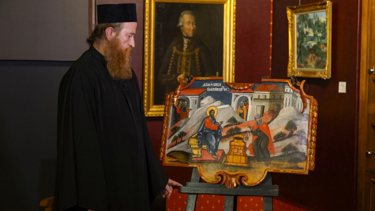 Icoană prețioasă revenită în patrimoniul muzeal al Mănăstirii Cernica
