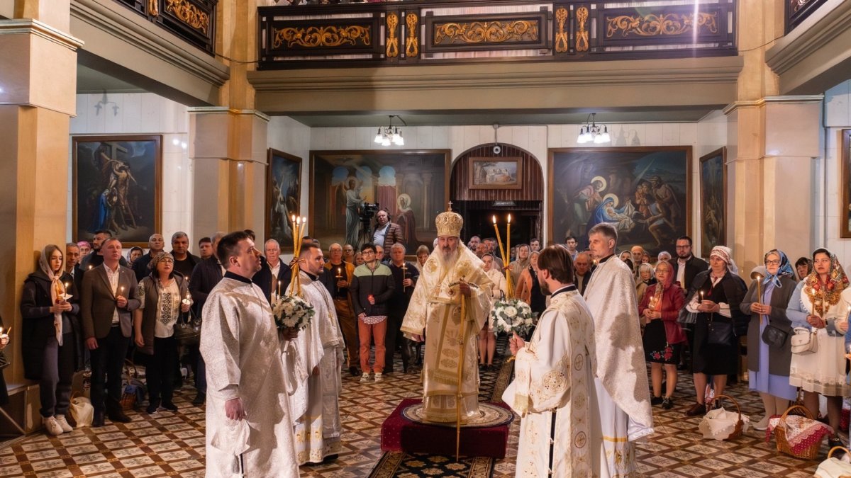 Slujba de înviere la Biserica „Sfântul Ierarh Nicolae” din Chișinău