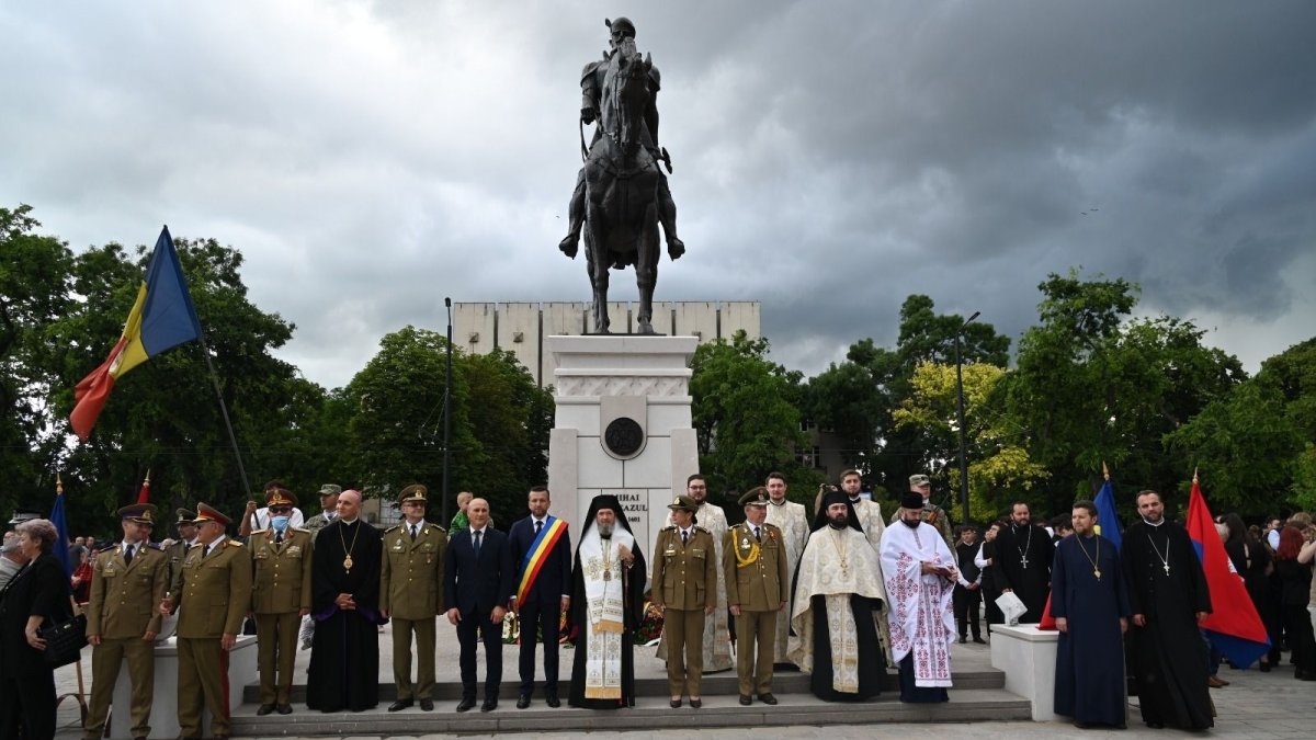 Binecuvântarea statuii ecvestre a lui Mihai Viteazul la Oradea