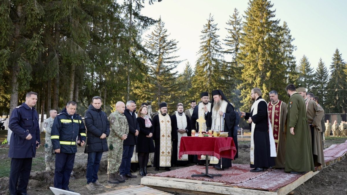 Piatră de temelie pentru o biserică la Miercurea Ciuc