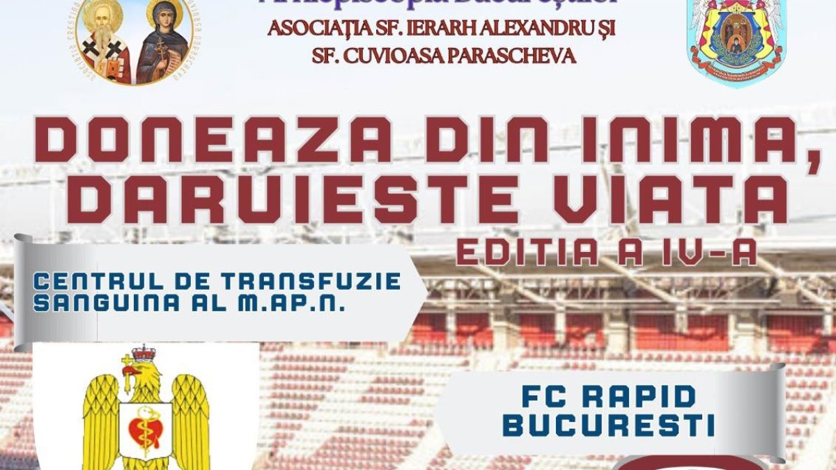 Acțiune de donare de sânge la Clubul Sportiv Rapid București