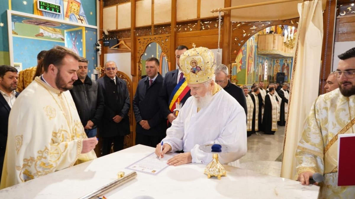 Sfințirea „catedralei” municipiului Moreni