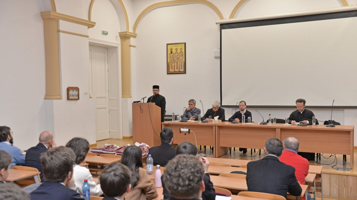 Arhimandritul Andrei Scrima omagiat  la Facultatea „Justinian Patriarhul”