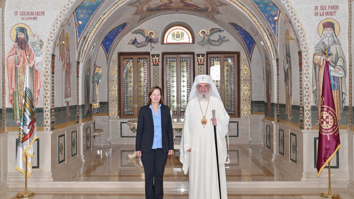 Ambasadoarea Germaniei în vizită la Patriarhia Română