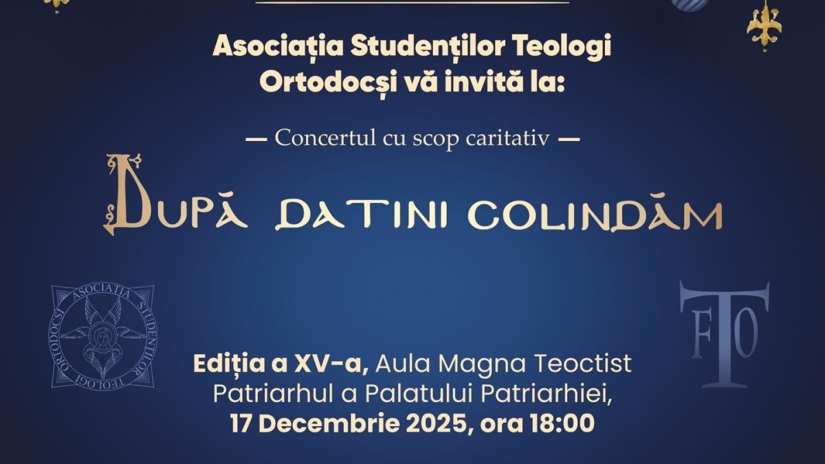 Concertul caritabil „După datini colindăm” în Capitală