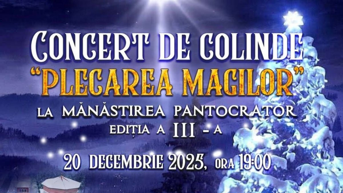 Concertul de colinde „Plecarea Magilor” la Mănăstirea Pantocrator