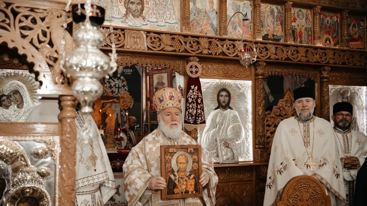 Popas de rugăciune la o parohie din Măcin