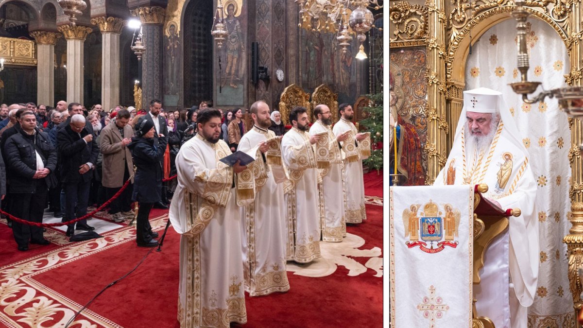 Slujba din noaptea trecerii dintre ani pe Colina Bucuriei