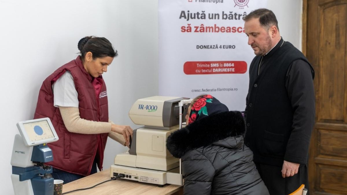 Caravana oftalmologică a Patriarhiei Române în Protopopiatul Sascut, Bacău