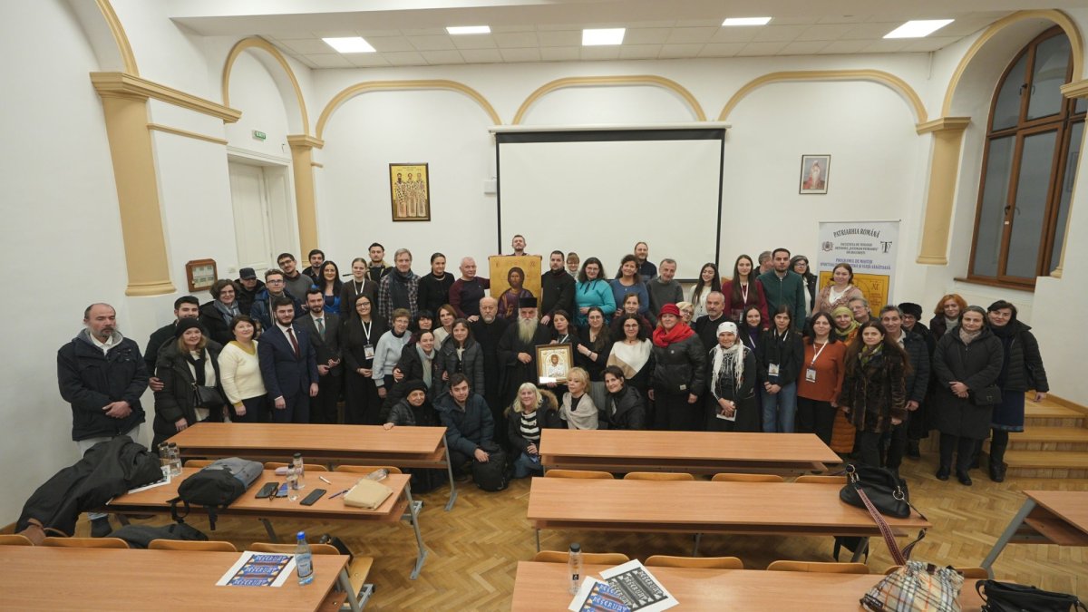 Părintele Damaschin de la Mănăstirea Grigoriu a conferențiat în Capitală