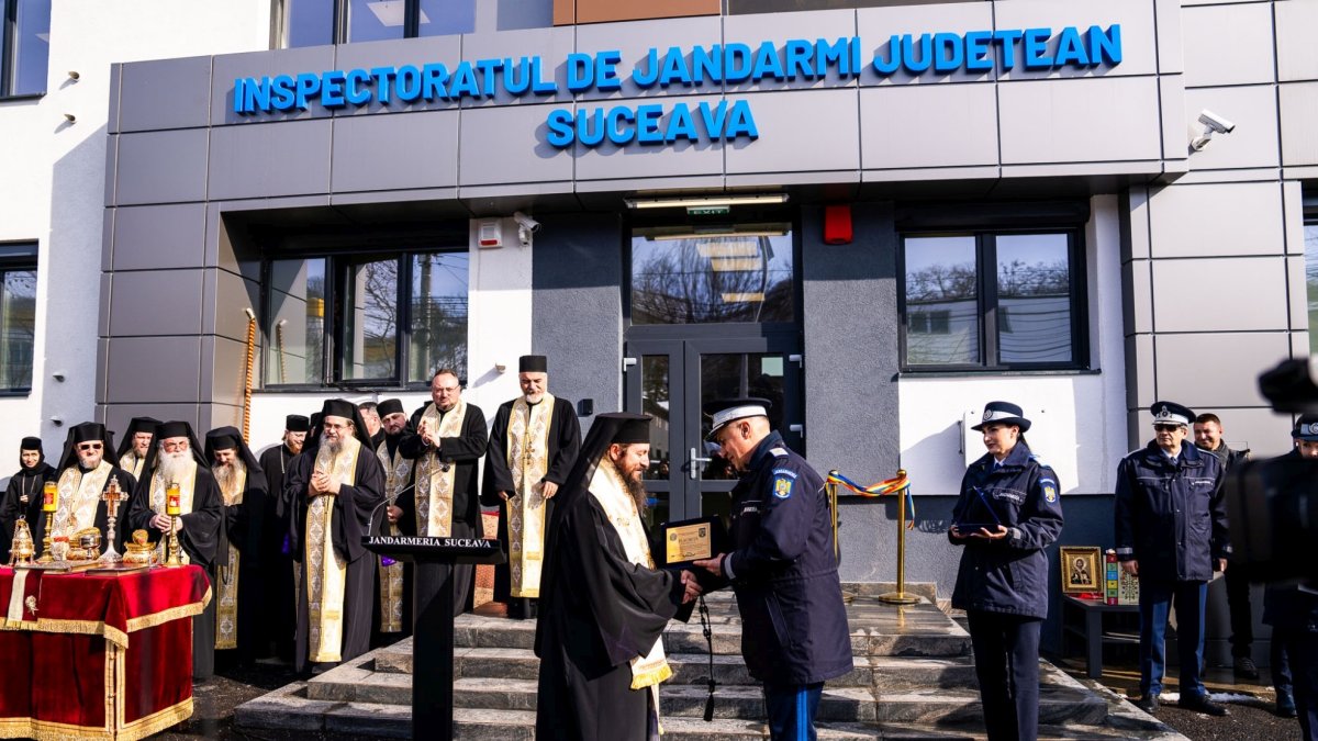 Sfințirea sediului Inspectoratului de Jandarmi Județean „Bogdan Vodă” din municipiul Suceava