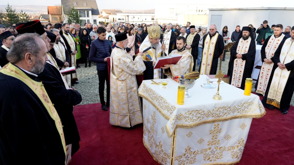 Piatră de temelie pentru biserica Parohiei Şelimbăr-Cartierul Tineretului