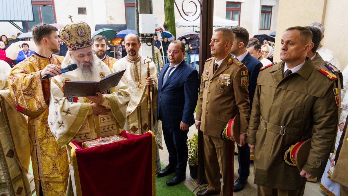Sfințirea unei capele militare din județul Neamț