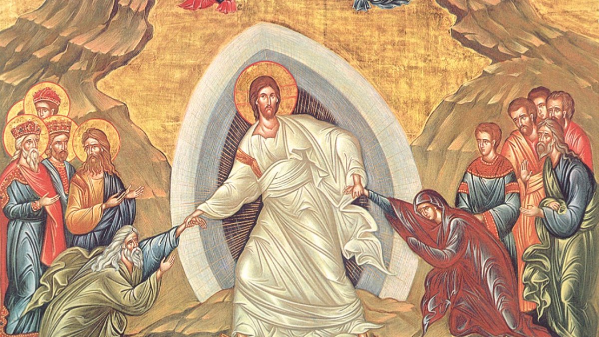 Învierea lui Hristos vestită de îngeri, femei si apostoli