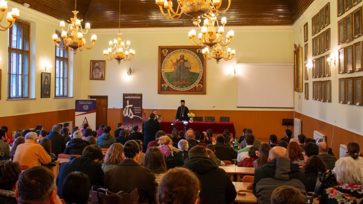 Preasfinţitul Părinte Benedict, Episcopul Sălajului, a conferenţiat la Sibiu