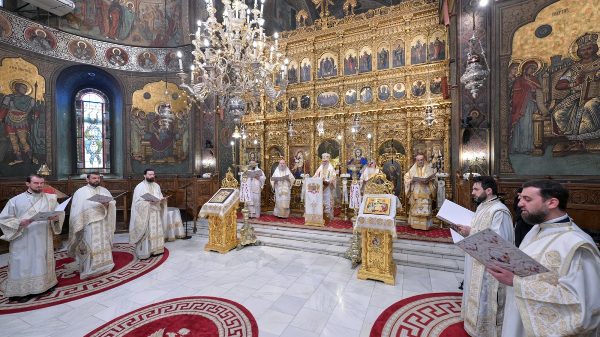 Slujba Vecerniei din prima zi de Paști la Catedrala Patriarhală