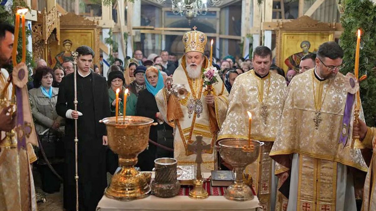 Icoană din Moldova la hramul unei mănăstiri istorice din Bărăgan